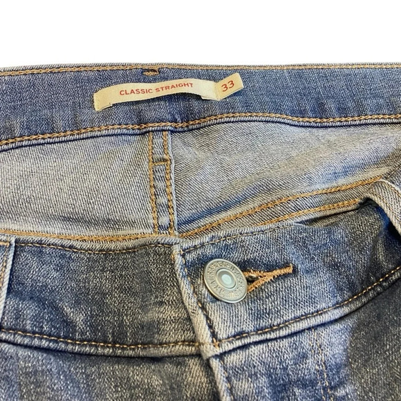Levi’s Classic Straight Jeans Sz 33 - Picture 9 of 10